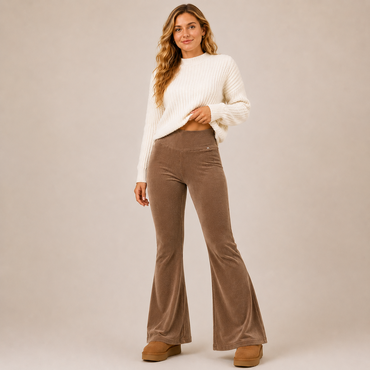 Calza Flare Cotele Forrada