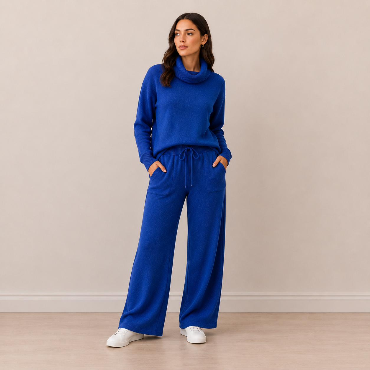 Conjunto Lanilla Soft Cuello Alto Mujer