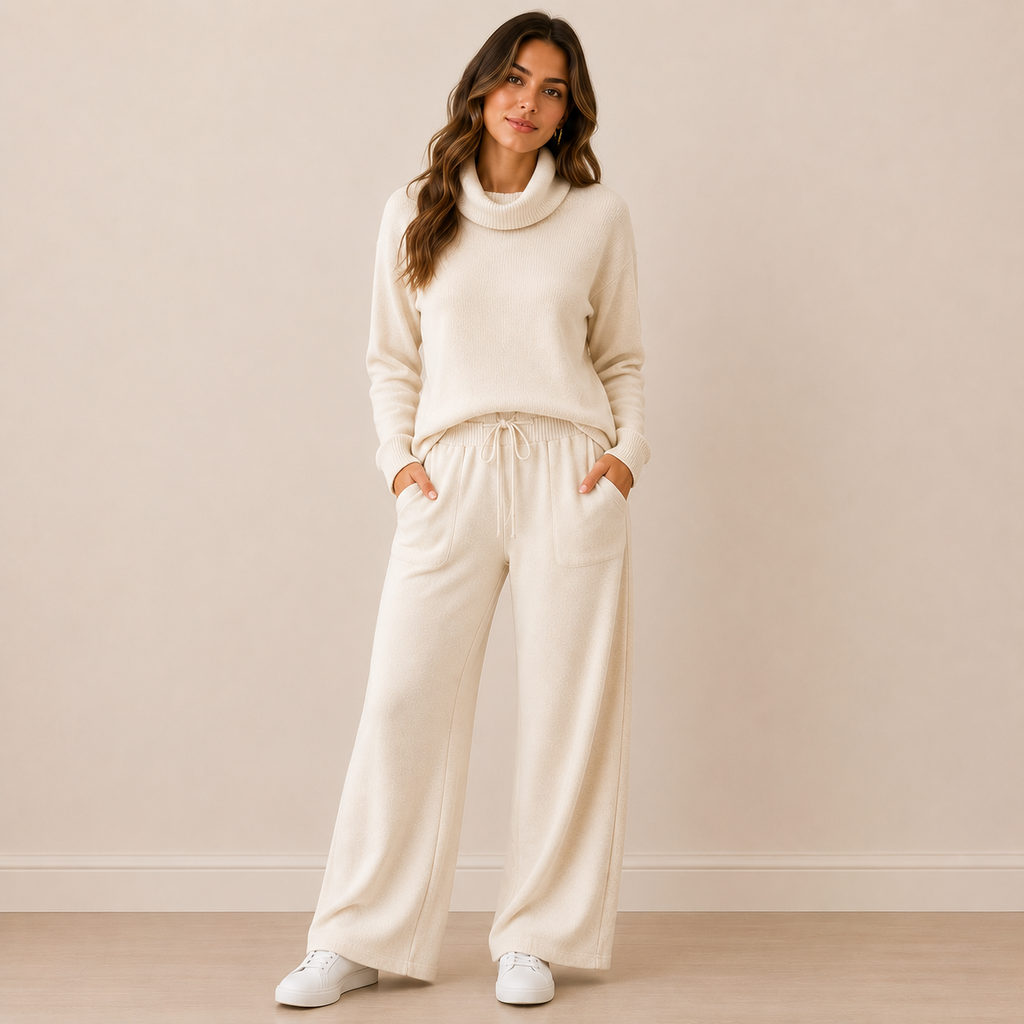 Conjunto Lanilla Soft Cuello Alto Mujer