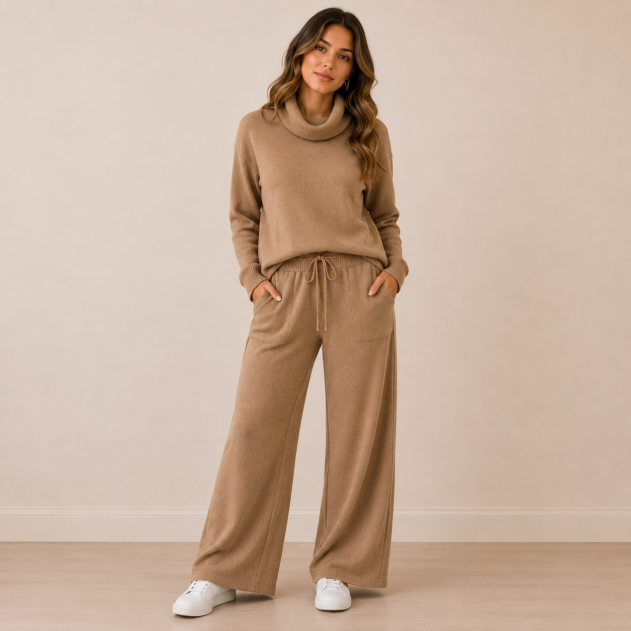 Conjunto Lanilla Soft Cuello Alto
