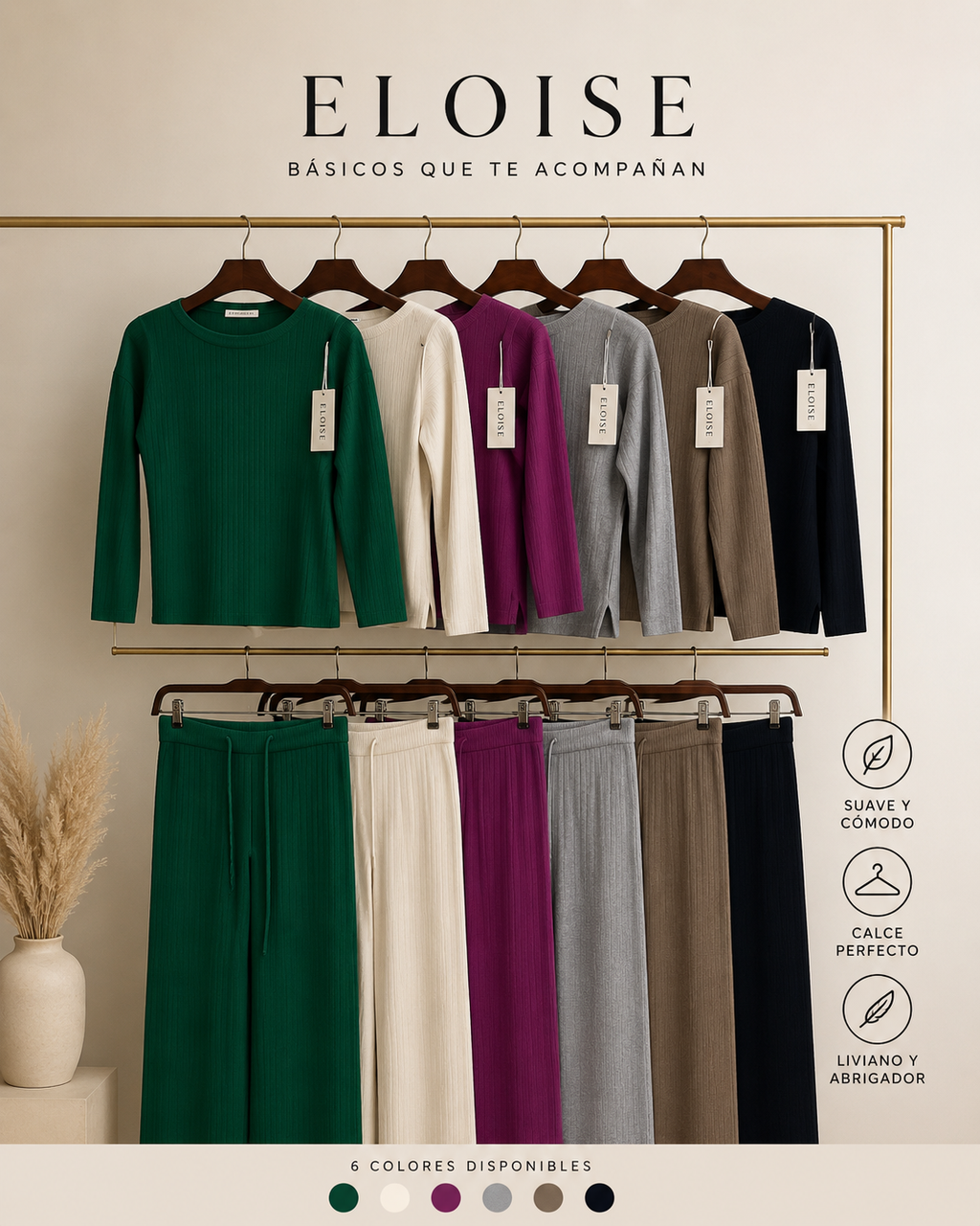 Set Elois Unicolor Lounge