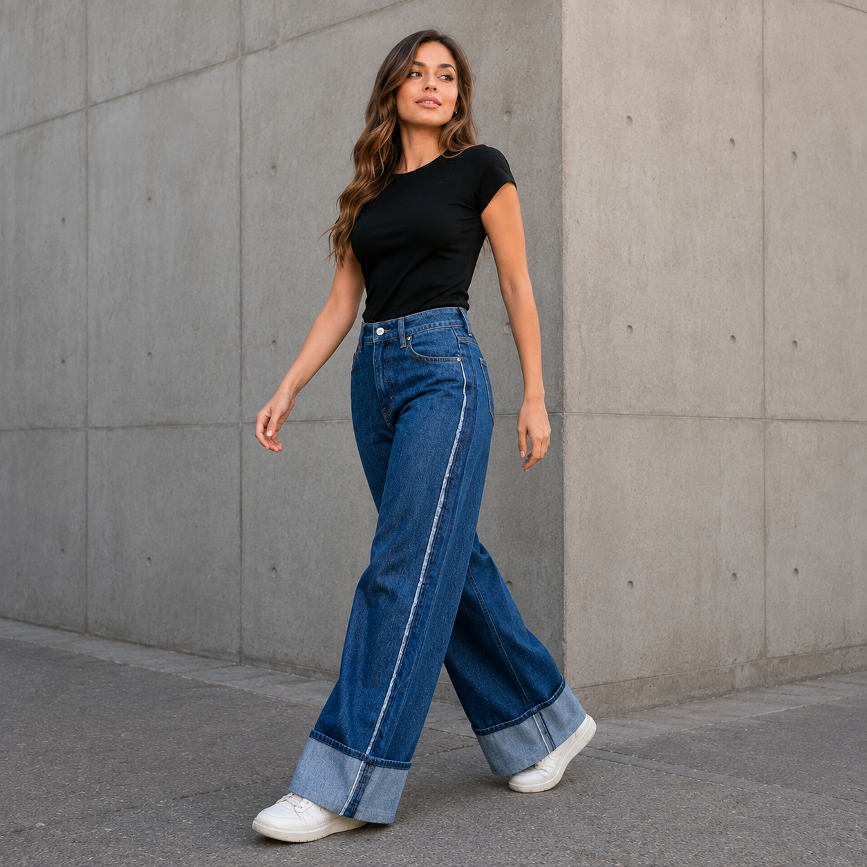JEANS PALAZZON MUJER URBANO 