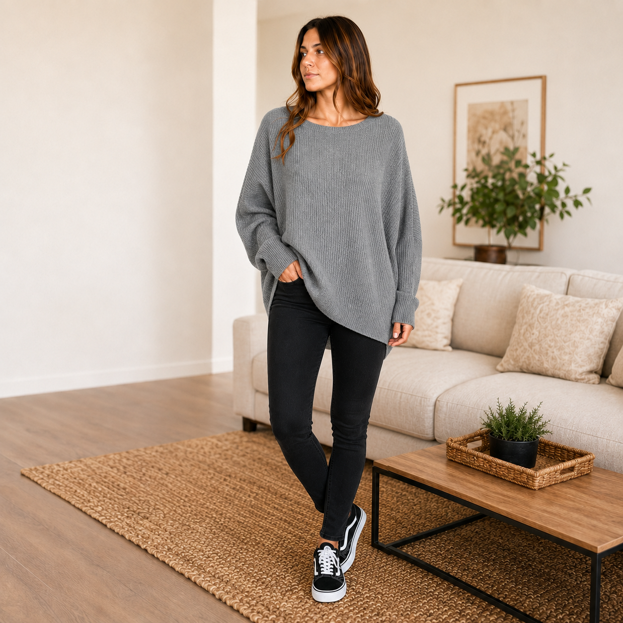 Sweater Oversize Manga Murciélago