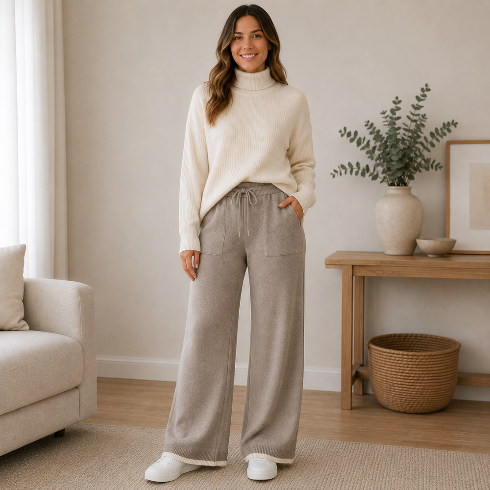 Pantalón Palazzo Lanilla Soft Mujer
