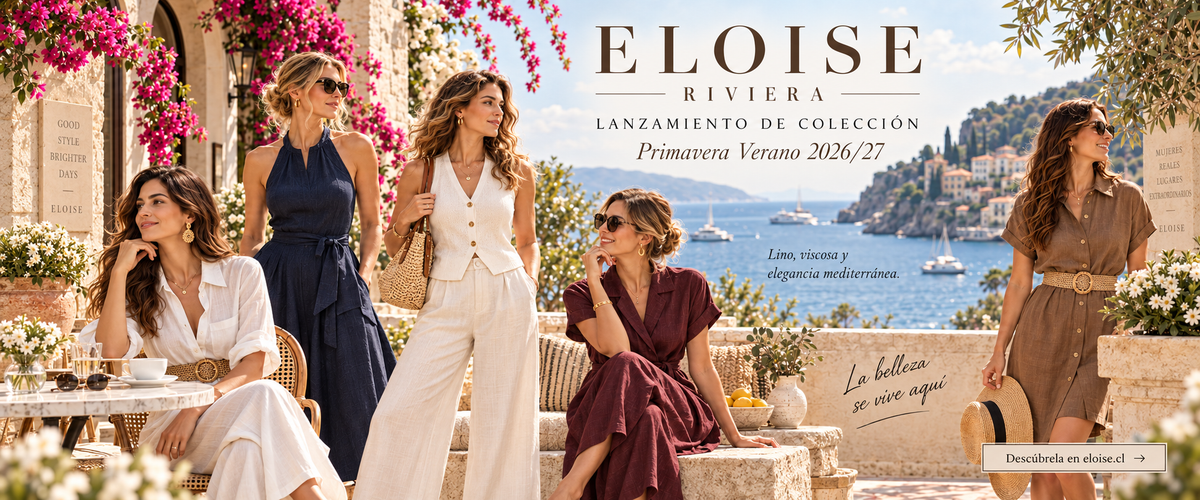 Colección ELOISE Riviera Primavera Verano 2026 2027 moda femenina en lino y viscosa