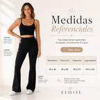 Tabla de medidas de Calza Flare Verona talla única, equivalente del 38 al 46